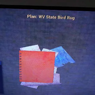 WV State Bird Rug