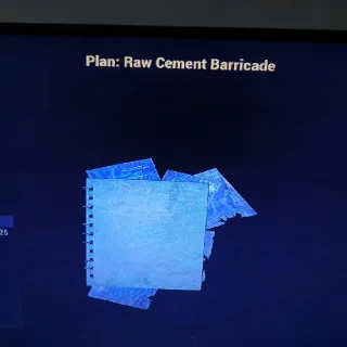 Raw Cement Barricade