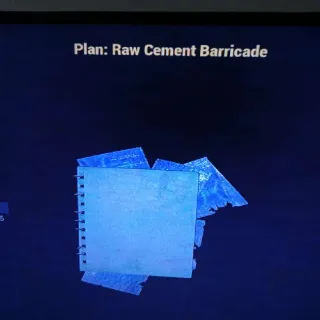 Raw Cement Barricade