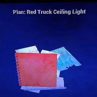 5 Red Truck Ceiling Ligh