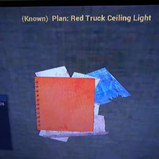 Red Truck Ceiling Light