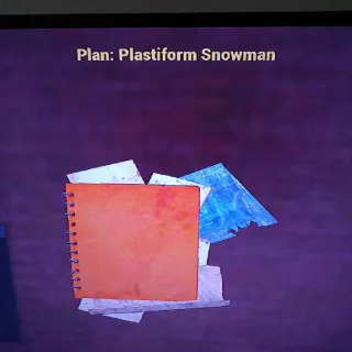 Plastiform Snowman