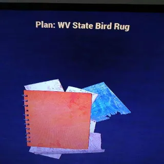 WV State Bird Rug