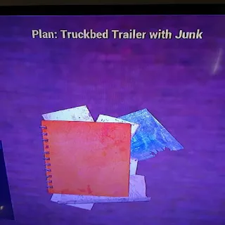 Truckbed Trailer W Junk