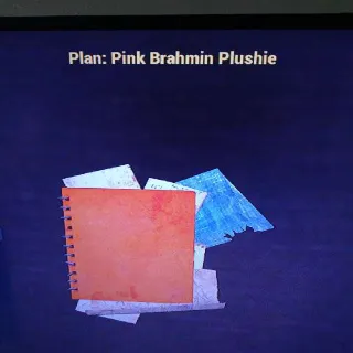 Pink Brahmin Plushie