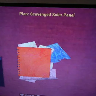 Scavenged Solar Panel