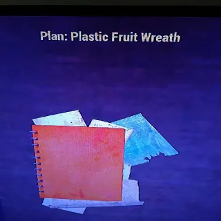 Plastic Fruit Wreath