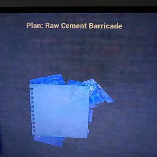 Raw Cement Barricade