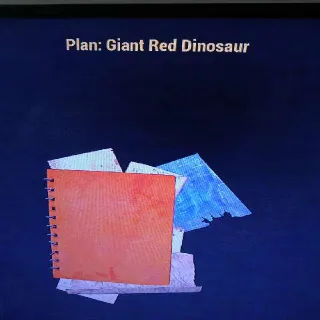 Giant Red Dinosaur