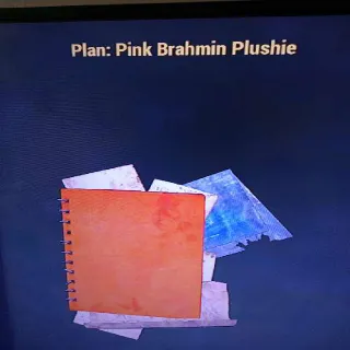 Pink Brahmin Plushie