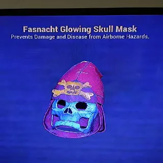 Fasnacht Glowing Skull Mask