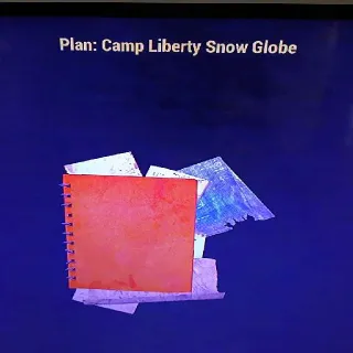 Camp Liberty Snow Globe
