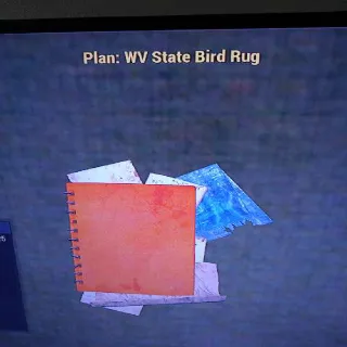 WV State Bird Rug