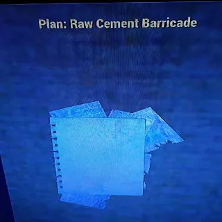 5 Raw Cement Barricade P