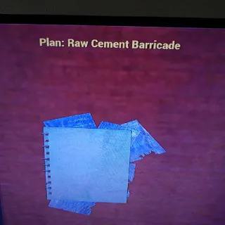 Raw Cement Barricade