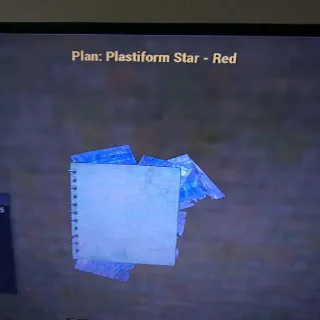 Plastiform Star Red