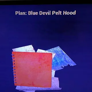 Blue Devil Pelt Hood