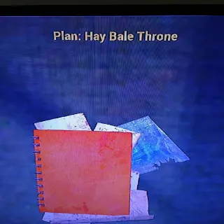 Hay Bale Throne