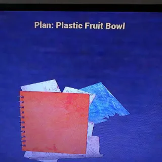 Plastic Fruit Bowl