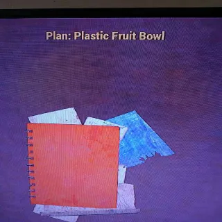 Plastic Fruit Bowl