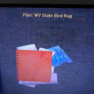 WV State Bird Rug