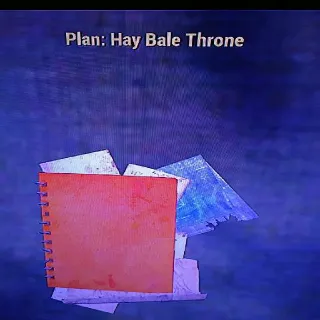 Hay Bale Throne