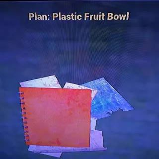 Plastic Fruit Bowl