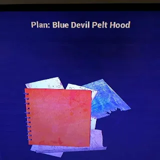 Blue Devil Pelt Hood