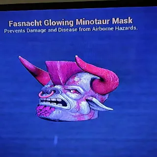 Fasnacht Glowing Minotaur Mask