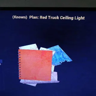 Red Truck Ceiling Light