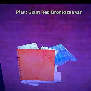 10 Giant Red Brontosauru