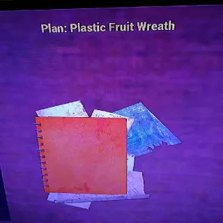Plastic Fruit Wreath