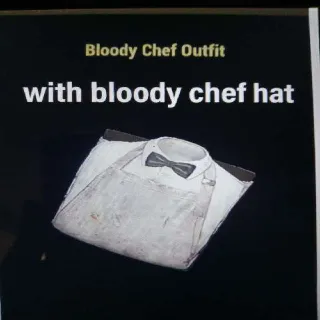 Bloody Chef Outfit W Hat