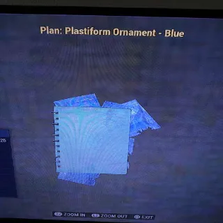 Plastiform Ornament Blue