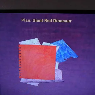 Giant Red Dinosaur