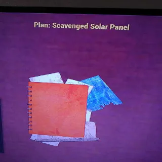 Scavenged Solar Panel