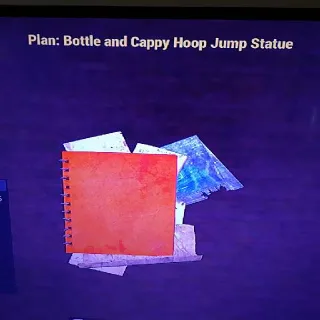 B And C Hoop Jump Statue