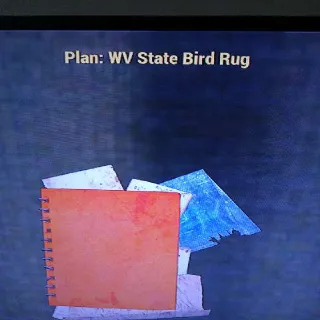 WV State Bird Rug