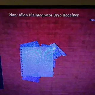 Alien Disintegrator Cryo Receiver