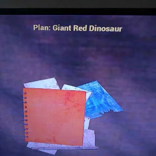 Giant Red Dinosaur