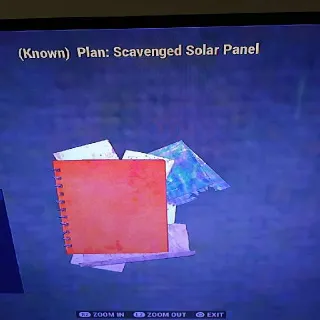 Scavenged Solar Panel