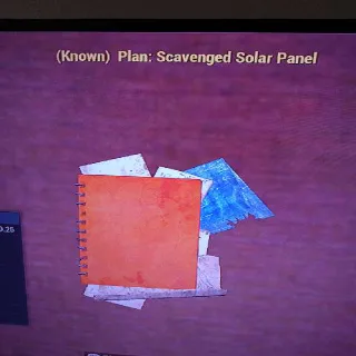 Scavenged Solar Panel