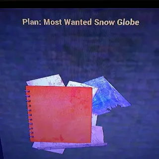 Most Wanted Snow Globe