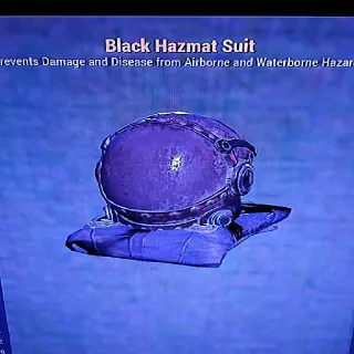 Black Hazmat Suit