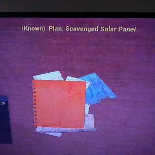 Scavenged Solar Panel