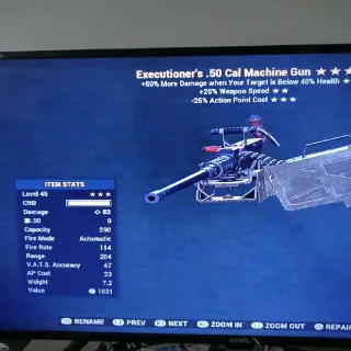 Weapon | Ex 25 25 50 Cal Machine