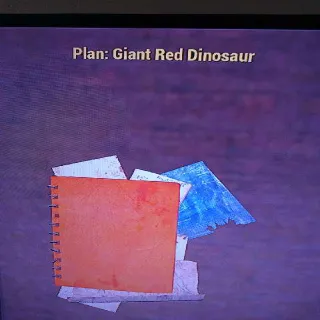 Giant Red Dinosaur