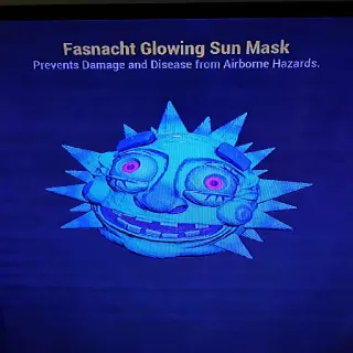 Fasnacht Glowing Sun Mask
