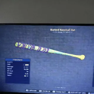 Barbed Yellow Baseball B