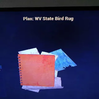 WV State Bird Rug